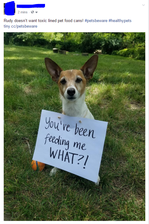 Rudy with sign