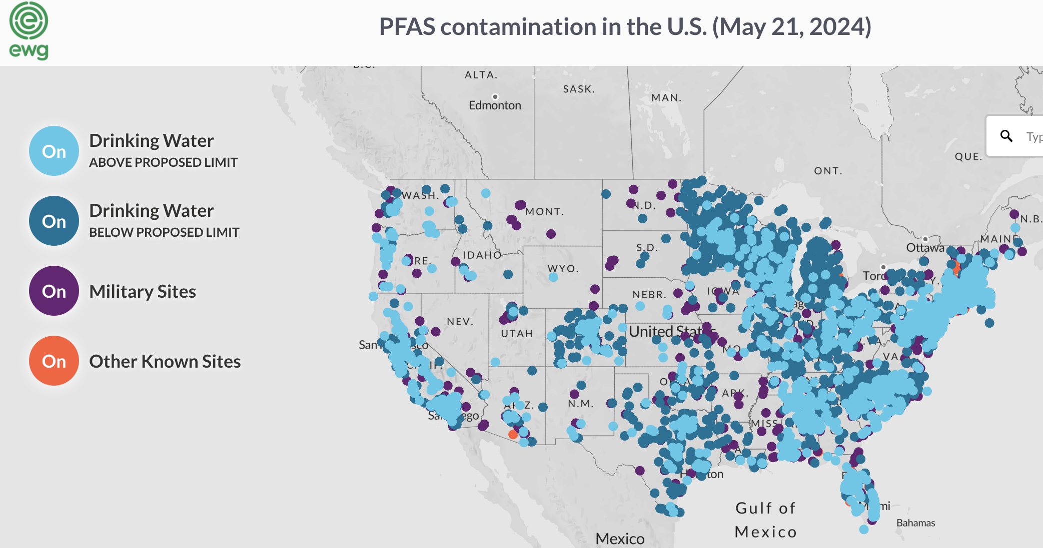 PFAS contamination in US