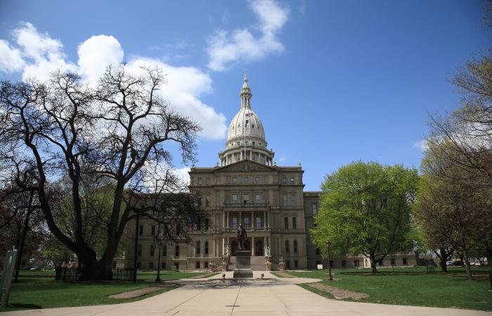 The Michigan State Capitol in Lansing