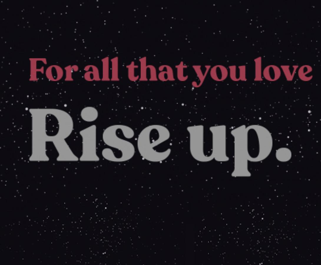 Ecology Center Rise Up logo