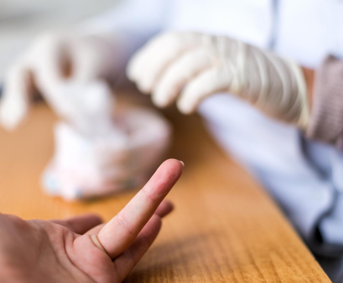 finger prick