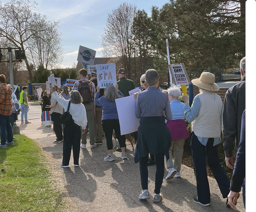 Earth Day Protest at the EPA office in Ann Arbor