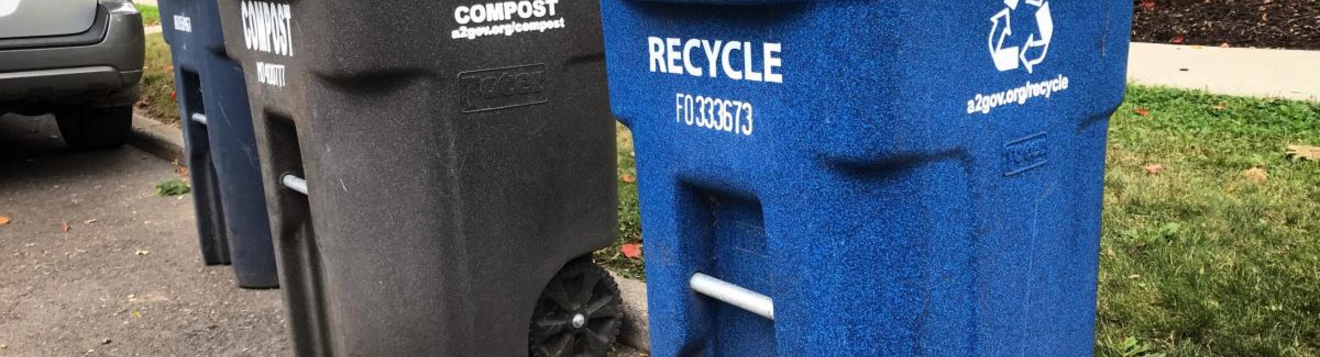 Ann Arbor recycle bins