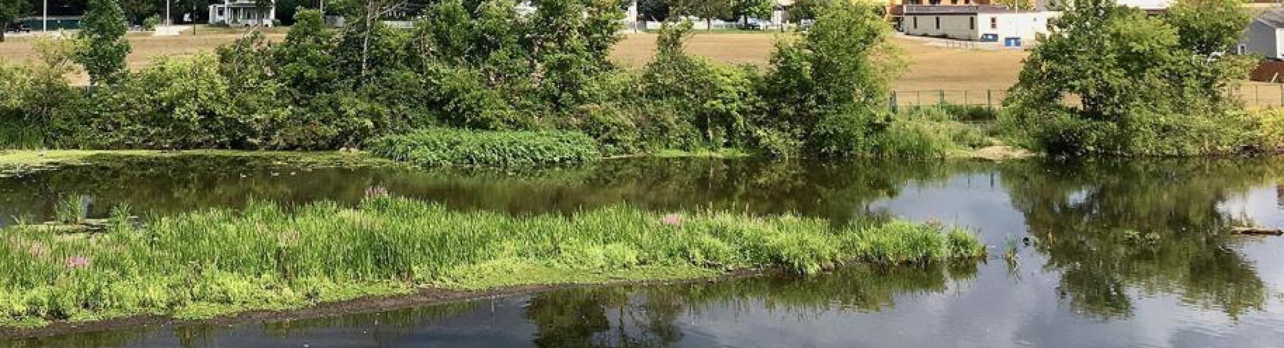 Rogue River near the Wolverine Worldwide Tannery in Rockford, Michigan