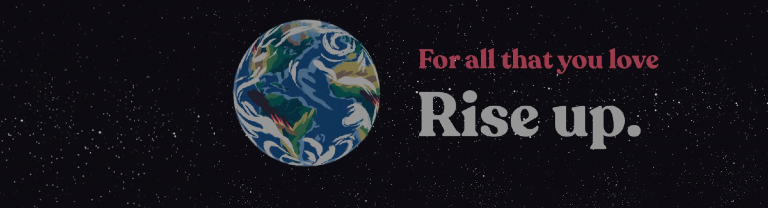 Ecology Center Rise Up logo