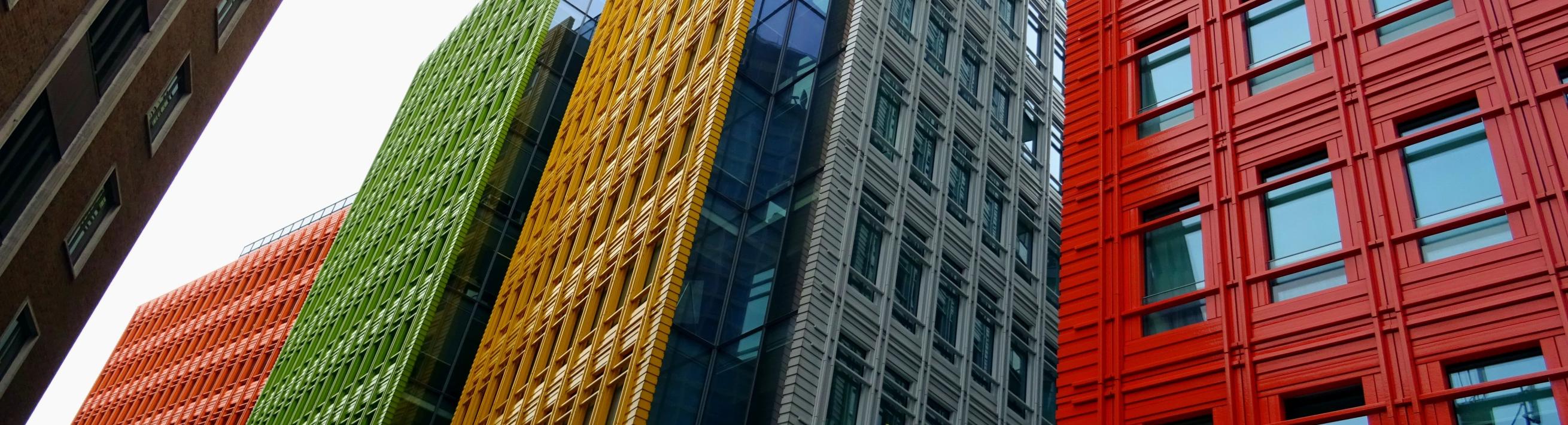 Multi-colored buildings