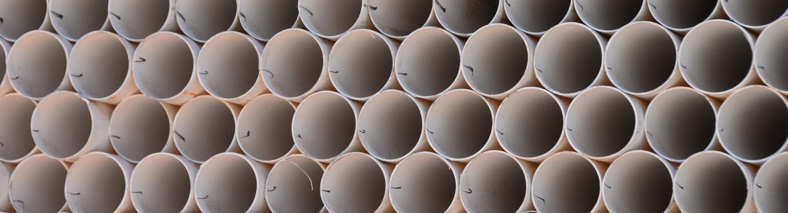 stacked PVC pipe 