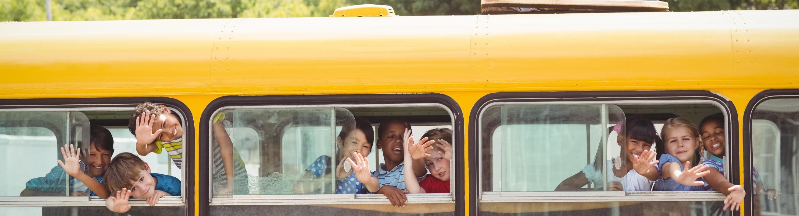 kids on a bus