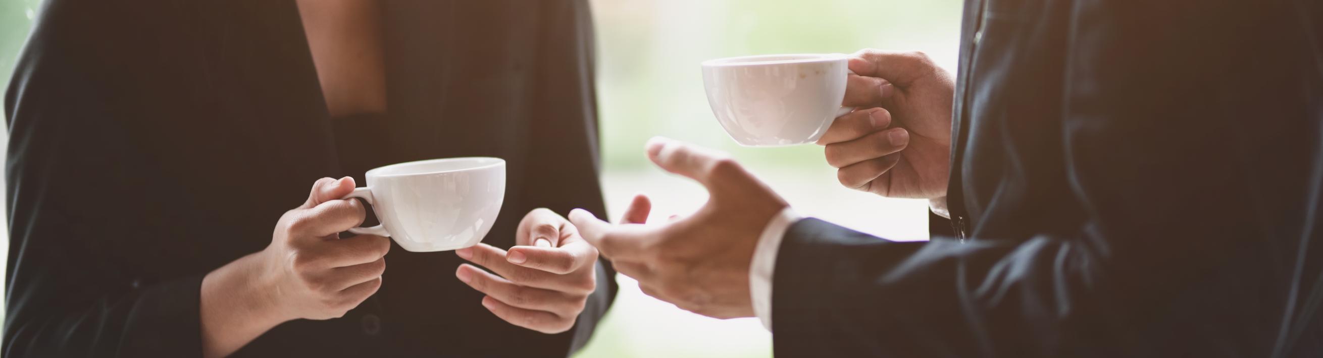 People holding coffee