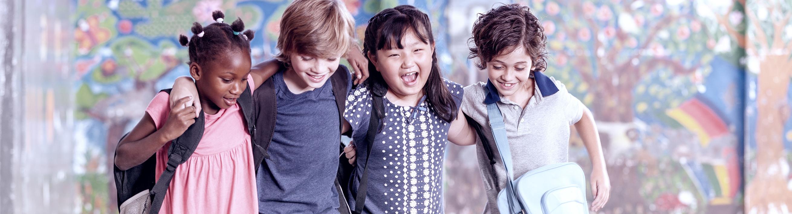 Happy Kids at school