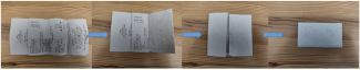 How to fold a receipt