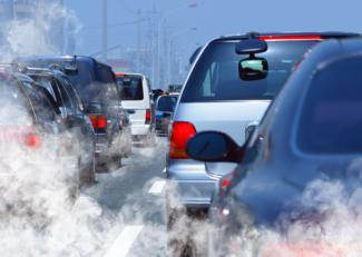 Tailpipe emissions from fuel burning vehicles. Photo source: AdobeStock_18298693