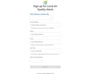signup for local quality alerts