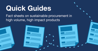 Quick Guides. Fact sheets on sustainable procurement in high volume, high impact products