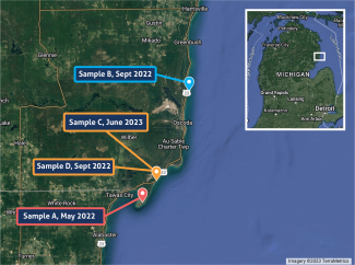 PFAS Foam map