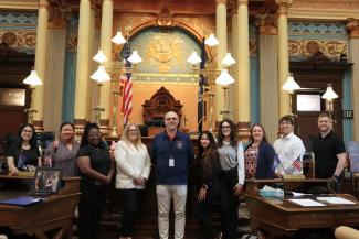 Sen. John Cherry and Lead Education Day 2024 participants