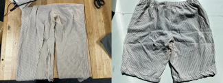 mended pants