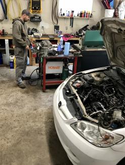 Greg Miller enjoying car repair challenges