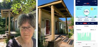 Brigit Macomber and their recent solar power home installation