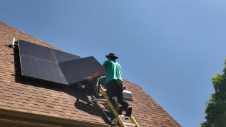 Homeland Solar Installing Panels