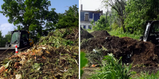 Compost and fertilized soil at Sanctuary Farms