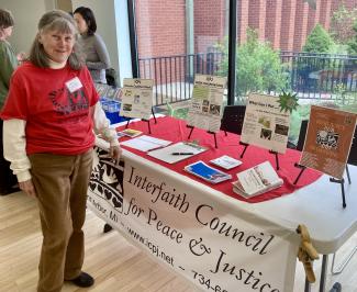 Jan Wright of Interfaith Council for Peace & Justice