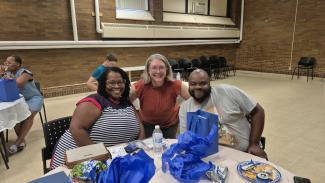 Melissa Sargent with participants of the LIFT MI Lead Education program