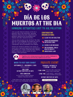 Dia De Los Muertos Private event flyer
