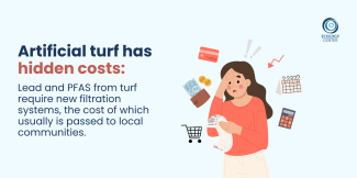 Artificial turf has hidden costs