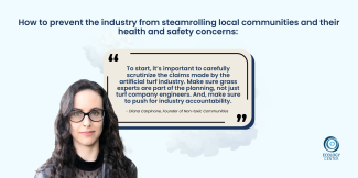Quote from - Diana Carpinone, Founder of Non-toxic Communities